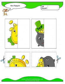 Kes Yapıştır Çalışma Sayfaları